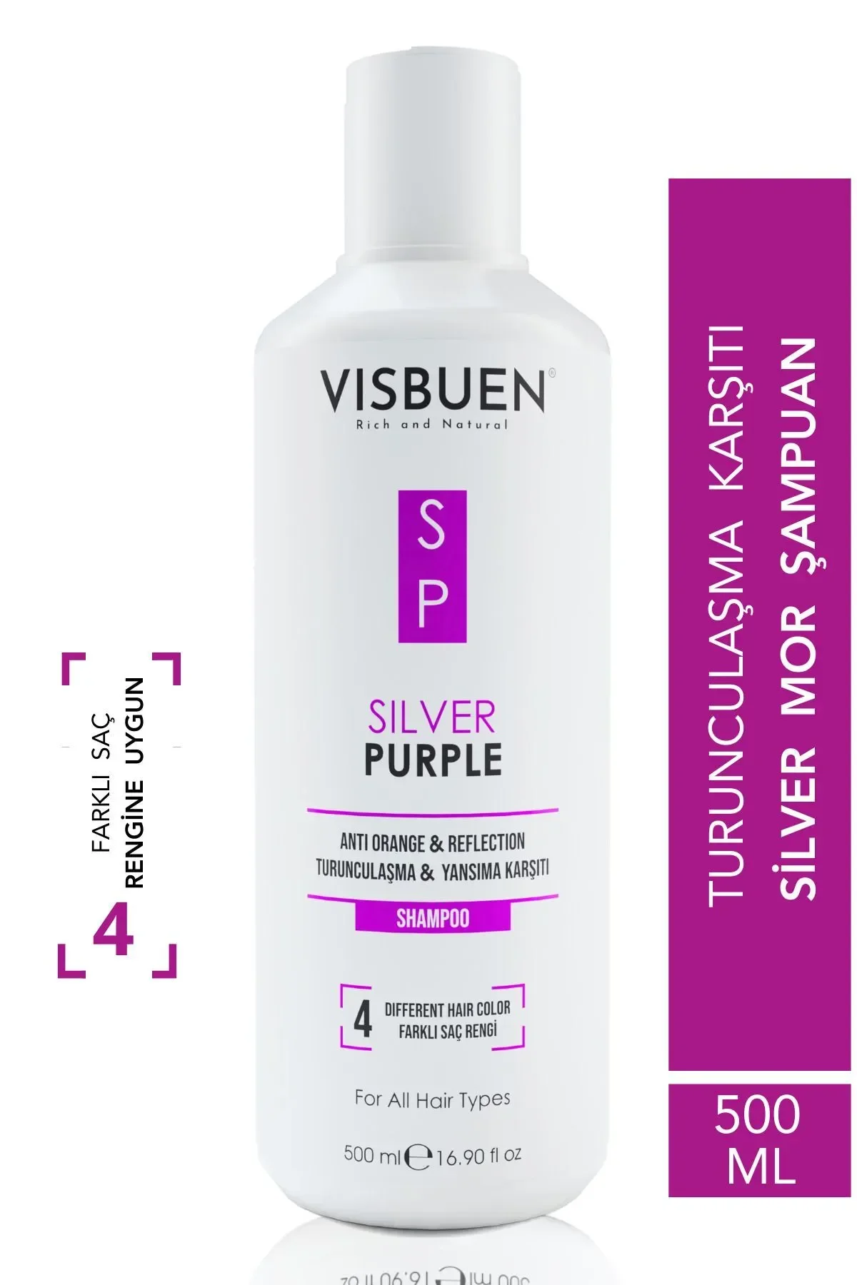 Visbuen Silver Mor Şampuan 500 ML