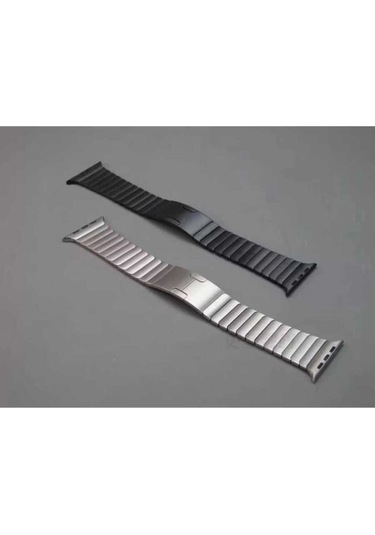 iOs Watch Uyumlu 40mm  Krd-35 Metal Kordon-gri