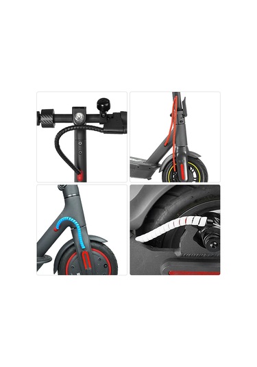 Ximistore9 M365 İzci Araçları İçin 1 Metre Uzunlukta Kırmızı Renkli Kablo Sarma Kablosu Pp Malzeme