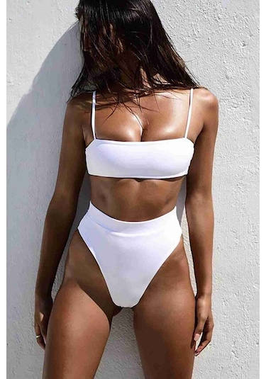 Angelsin Bikini Üstü Beyaz 001