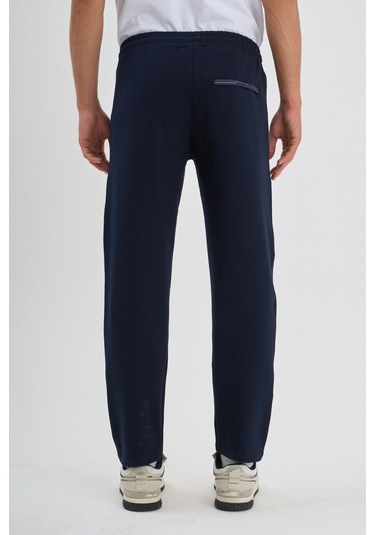 Shooter Sportswear Mevsimlik Antrasit Erkek Eşofman Altı Rahat Kalıp Fermuar Cepli Düz Paça Lacivert