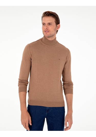 Pierre Cardin Erkek Camel Melanj Kazak /triko 50296614-vr122 Camel Melanj