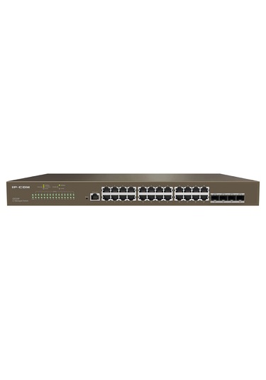 Ip-Com G5328F 24 Port Gigabit 4XSfp L3 Yönetilebilir Rackmount Switch