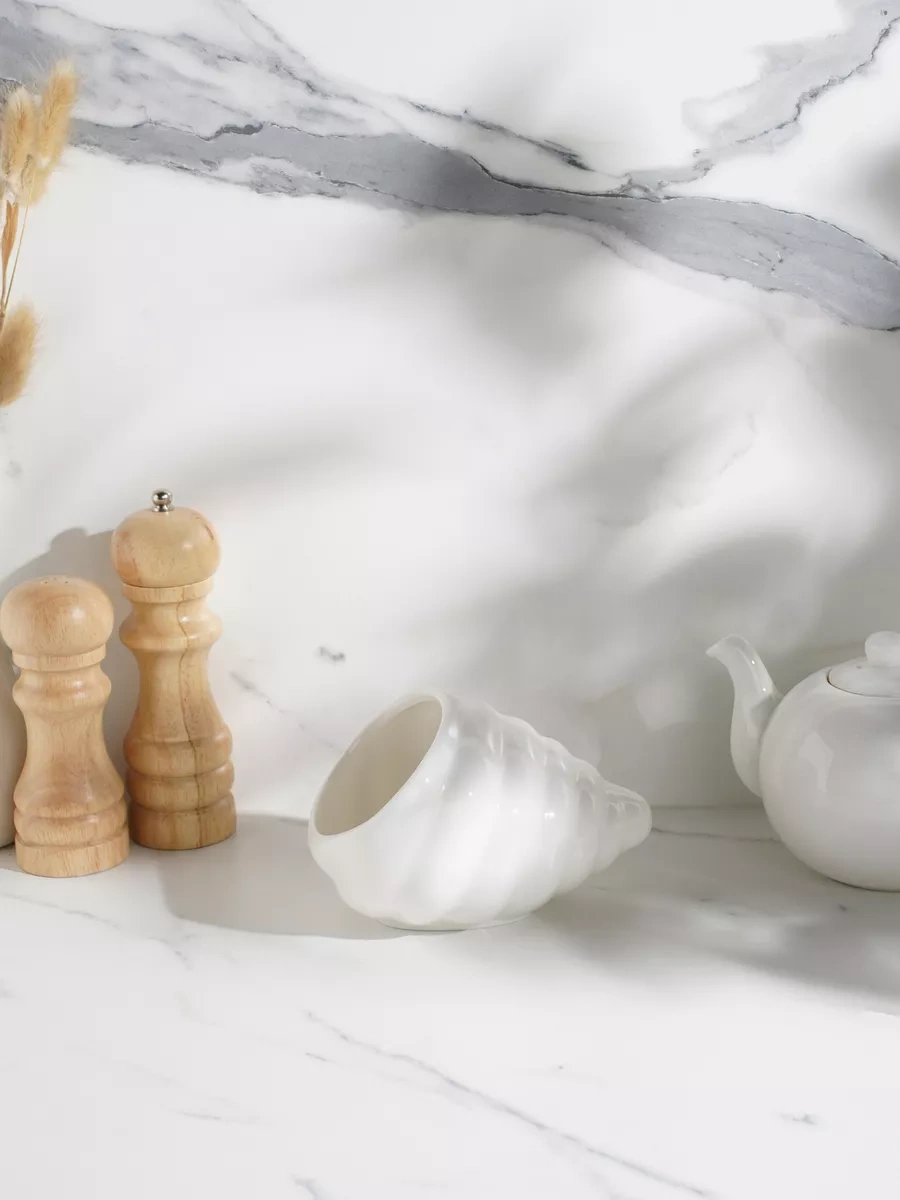 Magistro Beyaz Porselen Şekerlik "deniz Kabuğu" 330 Ml 111151897 Beyaz