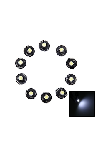 Sones 10 Adet 0.5w T4.2 Kama Gösterge Paneli Led Işık Pano Göstergesi Küme Gösterge Lambası Ampulü Beyaz Işık