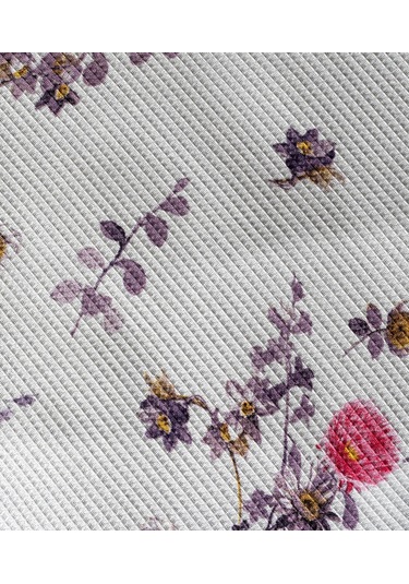 Cotton Collection Tek Kişilik Pike Flora Çok Renkli
