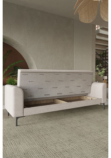 Modalife Mitra Üçlü Salon&Oturma Odası Kanepe Bej