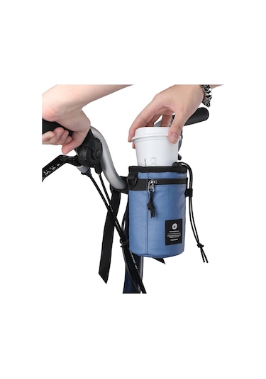 Rhınowalk Rk24933 Polyester Bisiklet Gidon Kök Çantası - Mavi