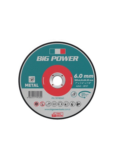 Big Power 180x6 Mm Taşlama Taşı 5 Adet