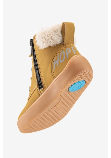 Hopfrög Furry Boots Sarı Nubuk Barefoot Çocuk Botu Sarı