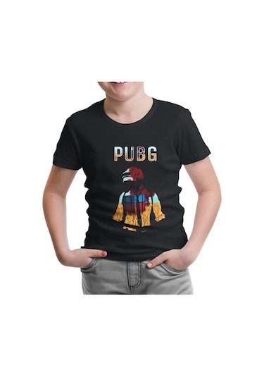 Lord Tshirt Pubg - Red Storm Siyah Çocuk Tshirt