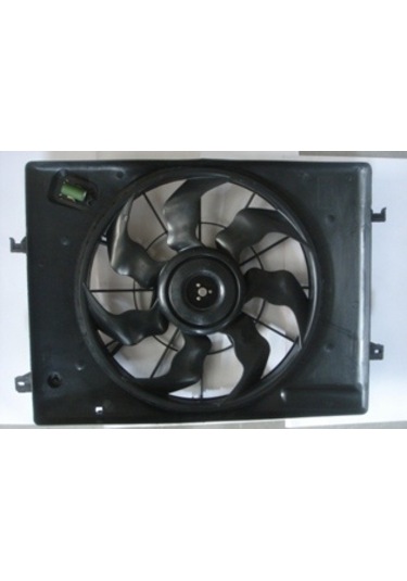 Hyundai Tucson 05/10 Radyatör Fan Davlumbazı Komple 2.0cc Resi Stanslı 7 Kanat Tw