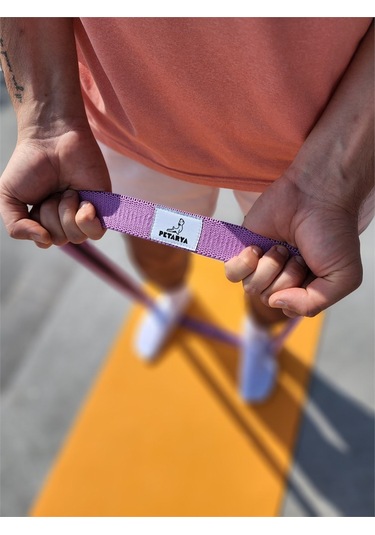 Esnek Dokuma Mor Uzun Direnç Bandı Mor