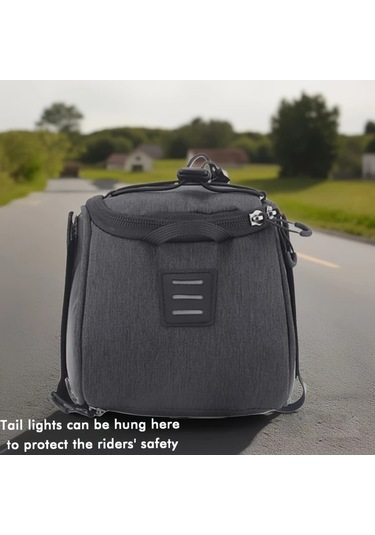 Willowhaven Durable Cycling Bag 7l Gray Polyester Bisiklet Bagaj Çantası Dayanıklı Outdoor Ergonomik Çok Bölmeli Haki