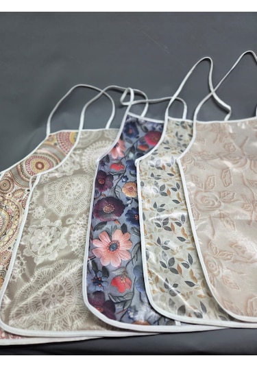 Su Geçirmez Kumaş Dokulu Pvc Önlük Çeşitleri - 1 Adet 45 Cm Önlük Renkli, Biyeli Mutfak Önlüğü Başak Ev Tekstili