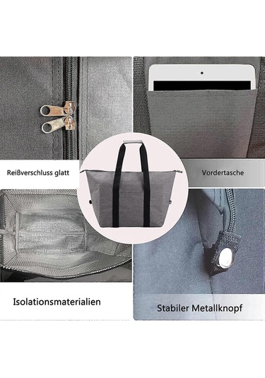 Dayanıklı Ve Pratik Yalıtımlı Soğutucu Çanta, Yiyecekleri Saatlerce Taze Tutar, Kamp, Piknik Veya Market Alışverişi İçin İdealdir, Ağır Hizmet Tipi Malzemelerle Donatılmıştır Çok Renkli