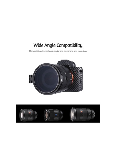 Youtek Uurıg Hızlı Nd Filtre Adaptörü - Geniş Açı Lensler İçin 49mm Ayarlanabilir Işık Kontrol Sistemi