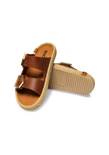 Bohonomad Sydney Kadın Terlik - Crazy Cognag