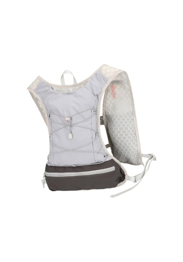 Suntek Kadın Koşu Yeleği Koşucu Sırt Çantası Hidrasyon Gri
