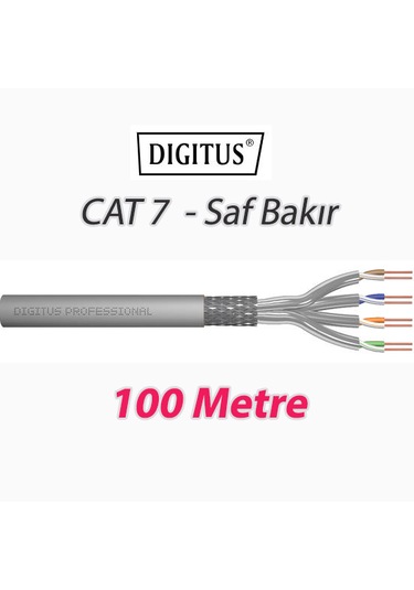 Digitus Category 7 Cat. 7 S/ftp Pımf Pairs İn Metal Foil Data Kablosu 100 Mt