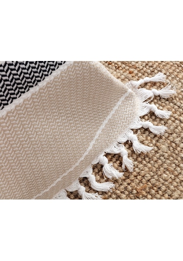 Madame Coco Sheryl Tek Kişilik Yatak Örtüsü 1kyotk0453tek Kişilik-bej/lacivert