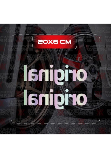 El Hareketi Jdm Sticker Araba Laptop Motosiklet Sticker Yapışkanlı Folyo Hologram