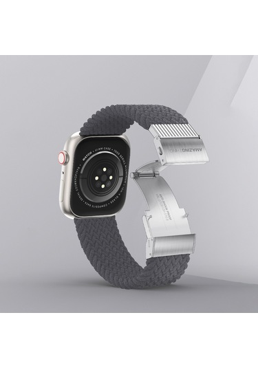 Watch 10 42mm Amazingthing Titan Weave 2.seri Sport Örgü Kordon Gri