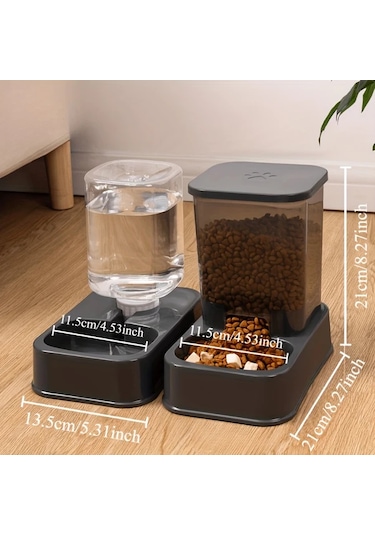 Honeybeeshop Light Blue Su Ve Mama Kabı Plastik Evcil Hayvan Kaseleri Seti Kedi Ve Köpekler İçin Dayanıklı