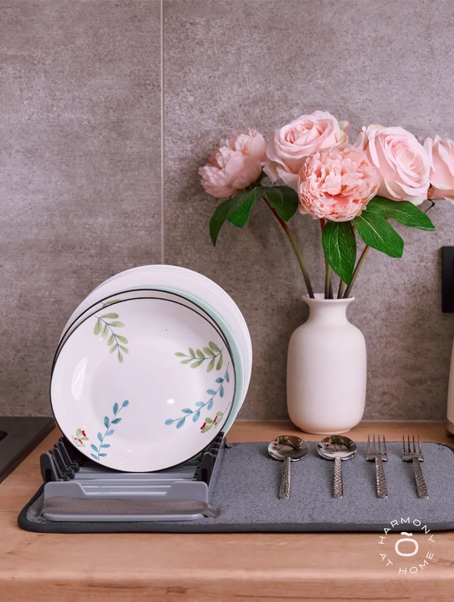 Tohomu Emici Bulaşık Kurutma Paspası 348115492 Gri