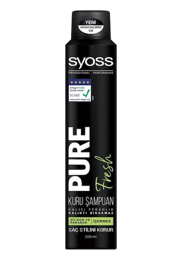 Syoss Pure Fresh Kuru Şampuan 200 ML