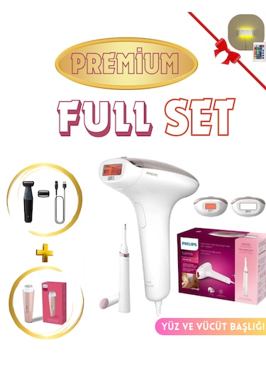 Philips Yüz ve Vücüt Bakım & Lazer Epilasyon Full Seti