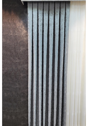 Everest Fon Perde Açık Gri Renk Gri