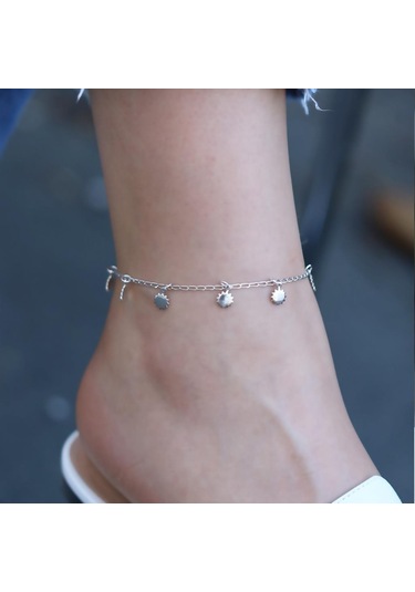 Güneş Pul Gümüş Halhal Gümüş