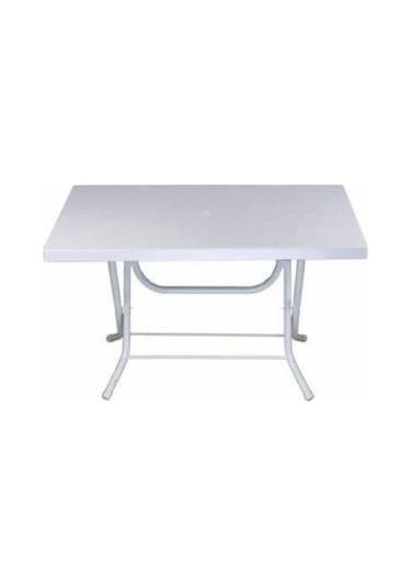 Netbazaars Plastik Katlanır Masa 70x120cm. Ölçülerinde Bahçe Ve Balkonlarda Kolay Kullanım Nocolor-abc0272d