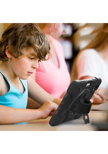 iPad Uyumlu 10. Nesil 10.9 İnç 2022 Uyumlu Kılıf Ultra Koruma Zırh Askılı Silikon Tablet Kılıfı