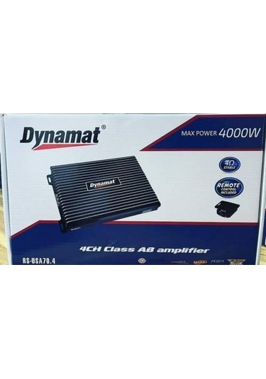 Dynamat-4000W-4X70Wrms- Prof.Ve Midrange Anfi-Bas Kablolu