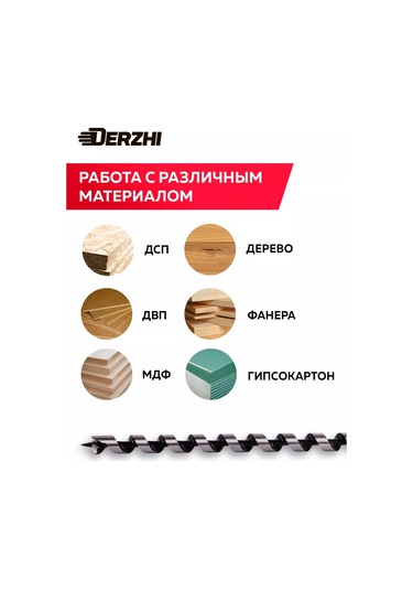 Derzhı Vidalı Ahşap Matkabı, 16 X 460 Mm 196493280