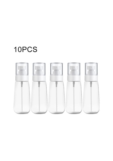 Sones 10 Adet Taşınabilir Yeniden Doldurulabilir Plastik İnce Sis Parfüm Sprey Şişesi Şeffaf Boş Sprey Sprey Şişesi, 100ml Şeffaf