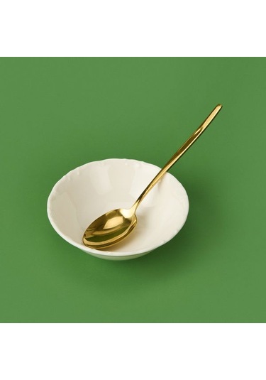 Tulu Porselen Liana Çorba Kasesi - Krem - 14 Cm Krem