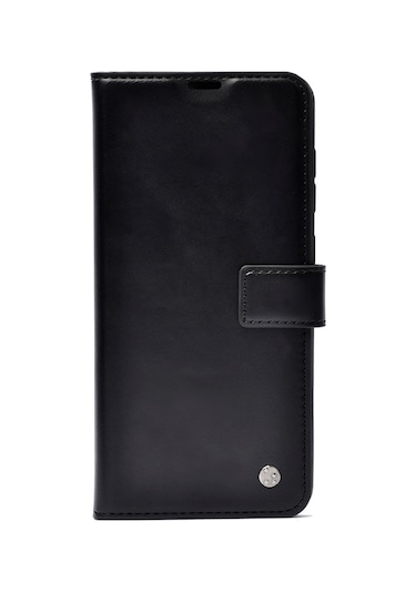 Samsung Galaxy A37 İle Uyumlu Kılıf Kart Ve Para Bölmeli Cüzdanlı Kapaklı Telefon Kılıfı Kapak Siyah