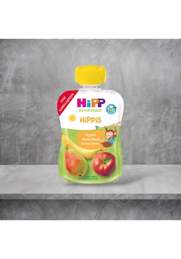 Organik Muzlu Elmalı Armut Püresi 100 Gr