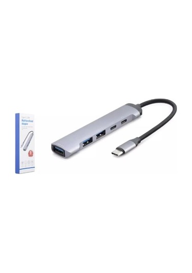 Hadron Hdx7041 Type-c Hub 5-usb Gri