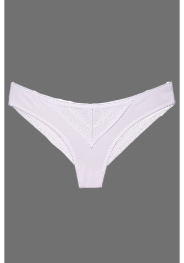 Kadın Önü Sim Baskılı Brazilian Külot Arkası Dantelli Iz Yapmaz