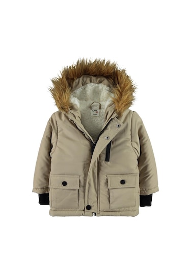 Civil Baby Kürklü 6-18 Ay Mont - Bej