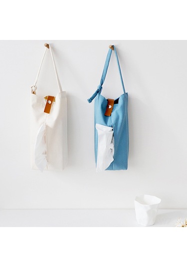 Wezone Beyaz Kumaş Mendil Kutusu, Otomobil Ve Salon İçin Askılı Tasarım, Dayanıklı Kumaş, Logo Özel Tasarımı