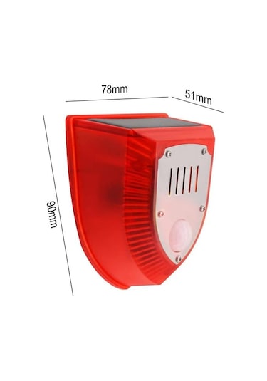 Powermaster Pm-26953 Köpek Silah Sesli Hayvan Kovucu Alarm Cihazı Hareket Sensörlü Solar Panelli