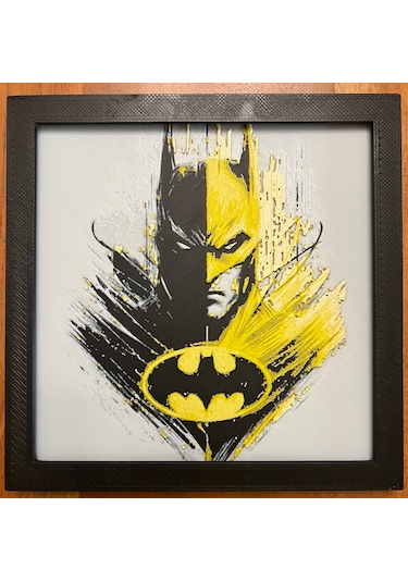 Batman 3d Baskı Tablo Çerceve