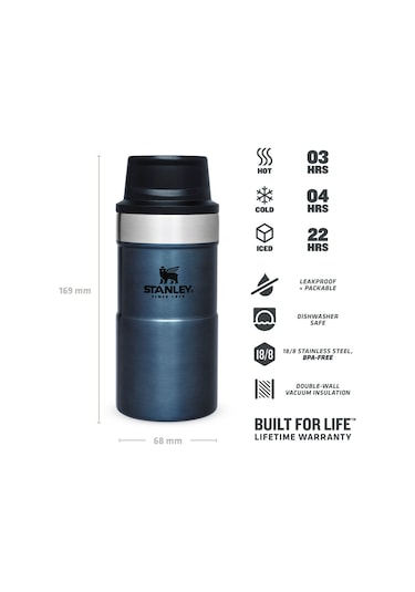 Stanley Klasik Trigger-Action Termos Bardak Mavi 0.25 Lt