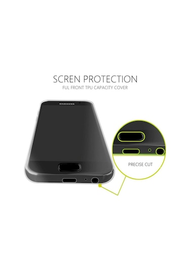 Teknomoda Samsung Uyumlu Galaxy J7 Prime 360 Derece Kilif Seffaf Silikon Ön Arka 397180568