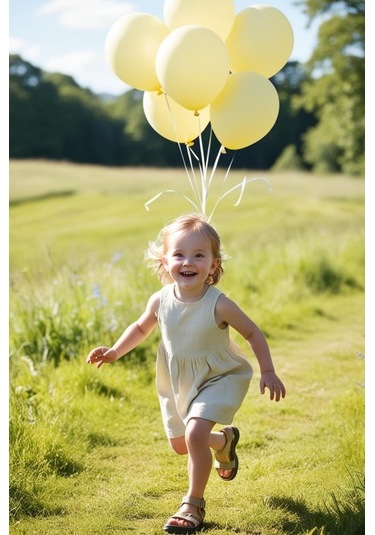 Beysüs Sarı Makaron Balon 20 Adet 12inç